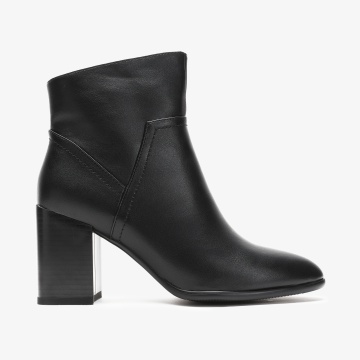 Botine dama din Piele Ecologica CRL0663 Negru
