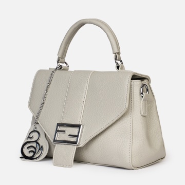 Geanta eleganta din piele ecologica cu clapetă și detalii metalice elegante CRL1485 - Img 2