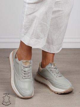 Pantofi Casual DAMA din PIELE Naturala cu model pe talpa CRL1524 BARILLA - Img 2