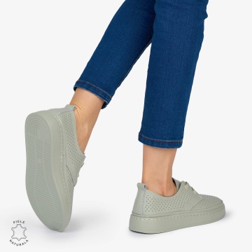 PANTOFI CASUAL Dama Piele Naturala CRL1052 Culoare BARILLA - Img 2