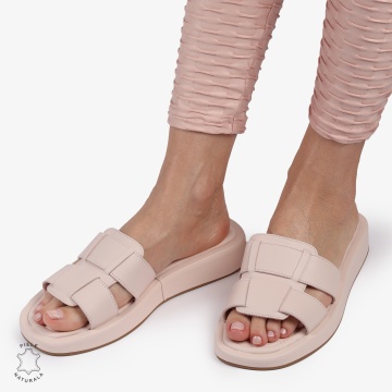 PAPUCI Dama Piele Naturala CRL1430 ROZ - Img 3