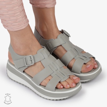 SAndale DAMA DIN PIELE NATURALA CU BARETE CRL1424 BARILLA - Img 2
