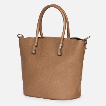 Geanta dama din piele ecologica shopper cu design simplu și barete lungi CRL1491 - Img 3