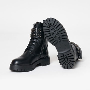 Ghete dama din Piele Ecologica CRL0631 Negre - Img 3