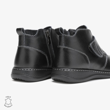 GHETE DAMA DIN PIELE NATURALA CRL0681 Negre - Img 3