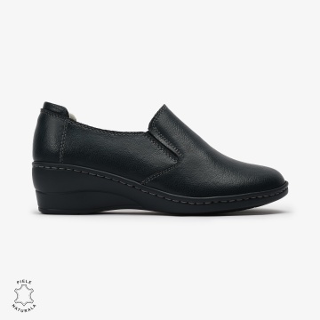 Mocasini Dama din Piele naturală CRL0118 NAVY - Img 2