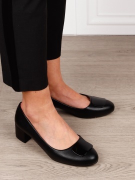 Pantofi Eleganti dama din piele Ecologica cu brant din piele naturala CRL1584 - Img 2