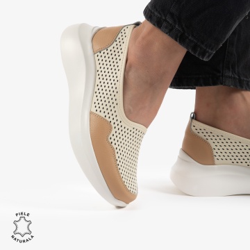 Balerini Dama Piele naturală CRL0103 BEJ - Img 4