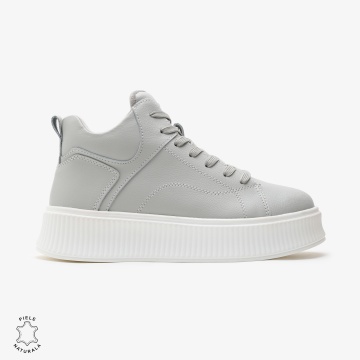 Ghete dama din Piele Naturala CRL0648 GRI