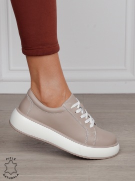 Pantofi Casual damă din piele naturală CRL1568 ROZ