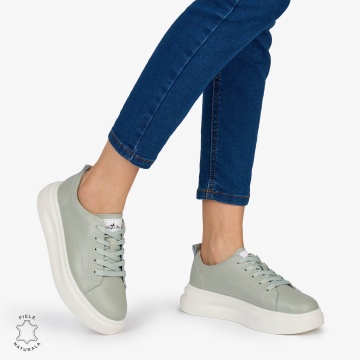 Pantofi Casual dama din Piele Naturala CRL1637 CULOARE: BARILLA - Img 2
