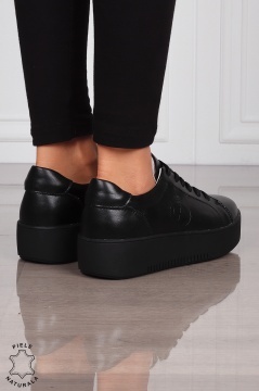 Pantofi Casual DAMA din PIELE Naturala cu talpa inalta CRL1455 - Img 3