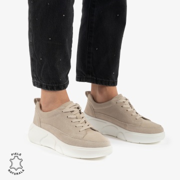 Pantofi Casual DAMA din PIELE NATURALA intoarsa CRL0912 - Img 2