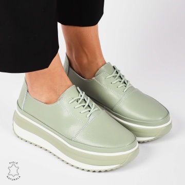 PANTOFI CASUAL Dama Piele Naturala CU SIRET CRL1439 BARILLA - Img 3
