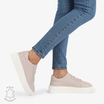 Pantofi Casual de dama din Piele Naturala CRL1222 MOV - Img 2