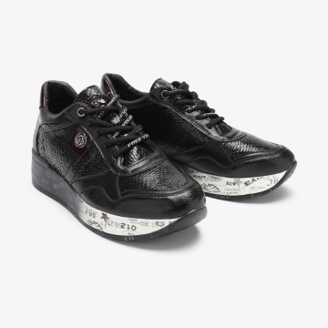 SNEAKERS dama din Piele Ecologica Lacuita cu model CRL0717 - Img 2