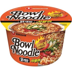 Tăiței Instant Pui Picant Bowl 100g – NONGSHIM