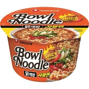 Tăiței Instant Pui Picant Bowl 100g – NONGSHIM