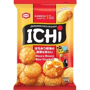 Crackers din Orez cu Sos de Soia și Miere 100g – ICHI
