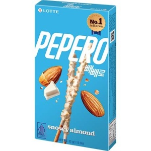 Pepero Snowy cu migdale glazurate 32 g LOTTE