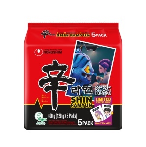 Taitei instant Shin Ramyun 600g Nongshim - K-Pop Demon Hunters - Img 2