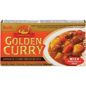 Cuburi de curry usor picant 220 g S&B