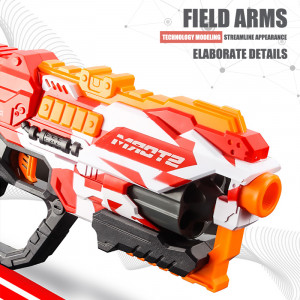 Arma de jucarie Blaster Storm 12 gloante de spuma, multicolor - Img 6