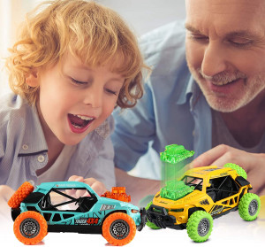 Set 2 masini pentru baieti Off-Road 4X4, functia de tragere inapoi
