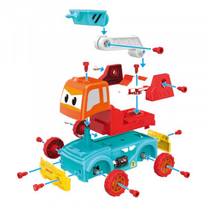 Set Jucarie bebe autobuz educativ muzical infrarosu, sunete si lumini, multicolor - Img 4