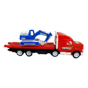 Set 2 masinute,1 x Trailer inertial, 1x msinuta, cabina rosu - Img 8