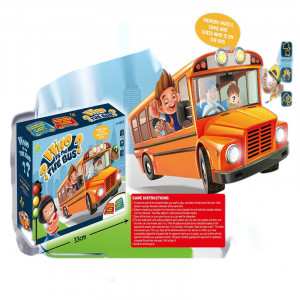 Joc de memorie si inteligenta "Ghici cine e in autobuz", joc de asociere tip Montessori, 3+ - Img 2