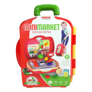 Jucarie de Rol, Supermarket Troller, 20Piese, Cantar inclus, Rosu - Img 10