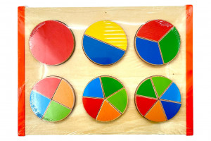 Jucarie educativa Montessori din lemn, forme geometrice, Coordonarea mana-ochi, Multicolor - Img 7