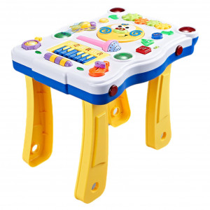 Masuta muzicala cu accesorii, pentru copii mici, cu sunete si lumini, Multicolor - Img 3