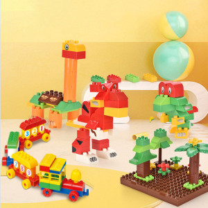 Set de constructii Lumea Dinozaurilor, 168 piese