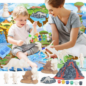 Set pictura pentru copii, Tema "Lumea Dinozaurilor", 55 piese