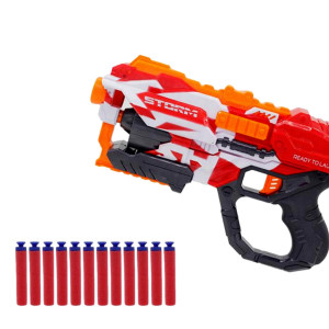 Arma de jucarie Blaster Storm 12 gloante de spuma, multicolor - Img 9