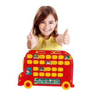 Joc de memorie si inteligenta "Ghici cine e in autobuz", joc de asociere tip Montessori, 3+ - Img 3