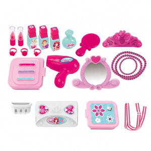 Rucsac Make-Up ARTIST accesorizata cu oglinda, feohn, trusa machiaj si alte accesorii - Img 12