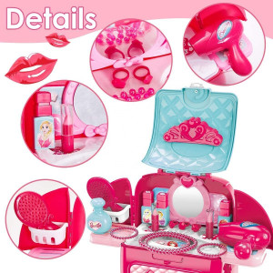 Rucsac Make-Up ARTIST accesorizata cu oglinda, feohn, trusa machiaj si alte accesorii - Img 19