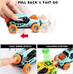 Set 2 masini pentru baieti Off-Road 4X4, functia de tragere inapoi - Img 5