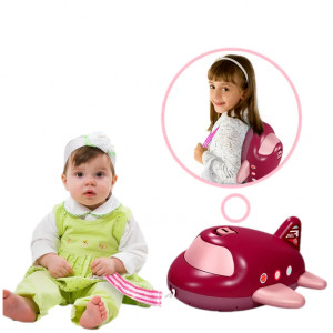 Set jucarie de rol, Mini Trusa de beauty Avionul Make-up Artist, Roz - Img 2