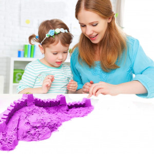 Set Nisip kinetic magic modelator, 1kg cu forme si accesorii
