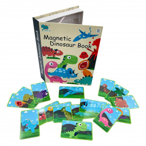 Carte magnetica "Lumea Dinozaurilor" 64piese