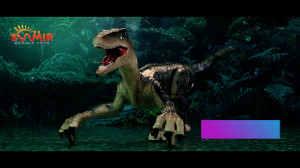Jucarie interactiva, Dinozaur cu telecomanda, Figurina Velociraptor cu lumini si sunete realiste - Img 5