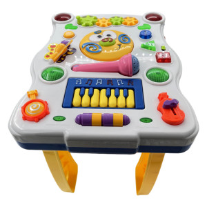 Masuta muzicala cu accesorii, pentru copii mici, cu sunete si lumini, Multicolor - Img 6