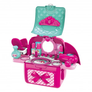 Rucsac Make-Up ARTIST accesorizata cu oglinda, feohn, trusa machiaj si alte accesorii - Img 13