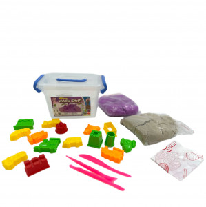 Set Nisip kinetic magic modelator, 1kg cu forme si accesorii - Img 10