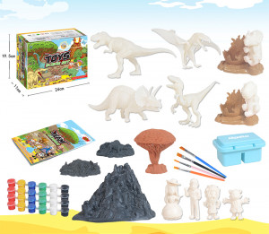 Set pictura pentru copii, Tema "Lumea Dinozaurilor", 55 piese - Img 6