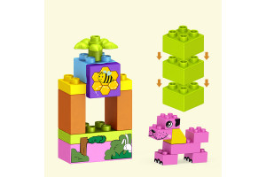 Set Puzzle pentru copii Creativ Set cuburi de constructie, ansamblu Fun DIY, 180 piese - Img 4